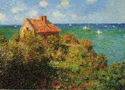 Claude Monet Fisherman's Cottage on the Cliffs painting